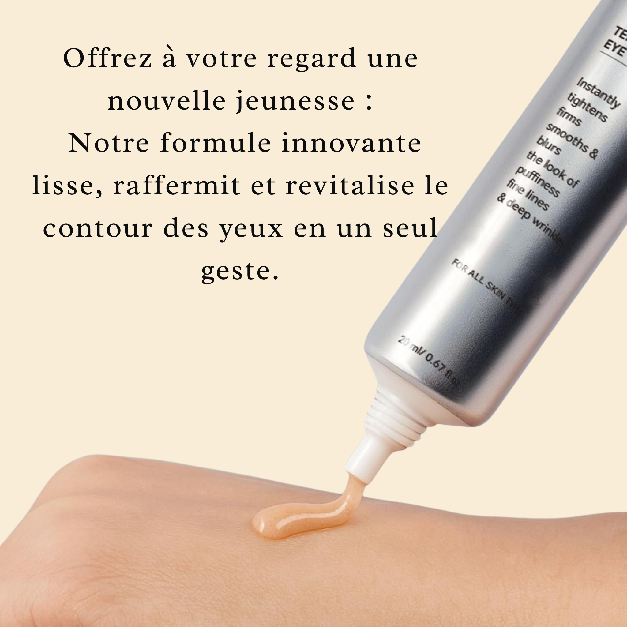 Crème contour des yeux LumenaSkin offrez à votre regrd une nouvelle jeunesse